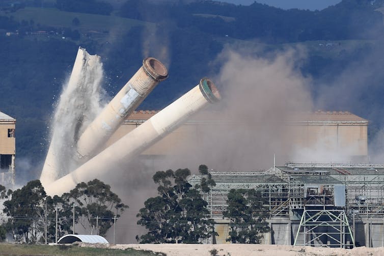 Victoria's Hazelwood coal-fired power station was demolished in May 2020.