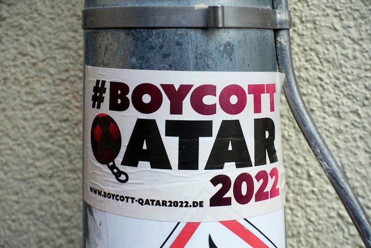 Protest sticker.