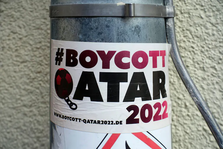 Protest sticker.