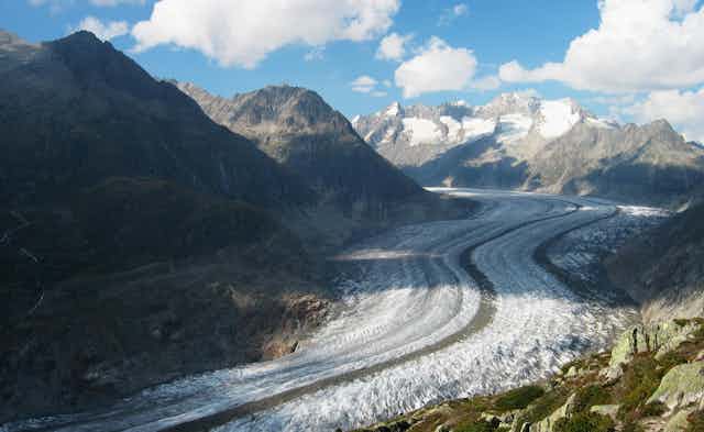 Switzerland's Great Aletsch Glacier 