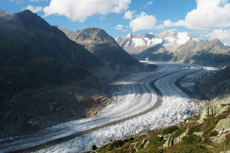 Switzerland's Great Aletsch Glacier
