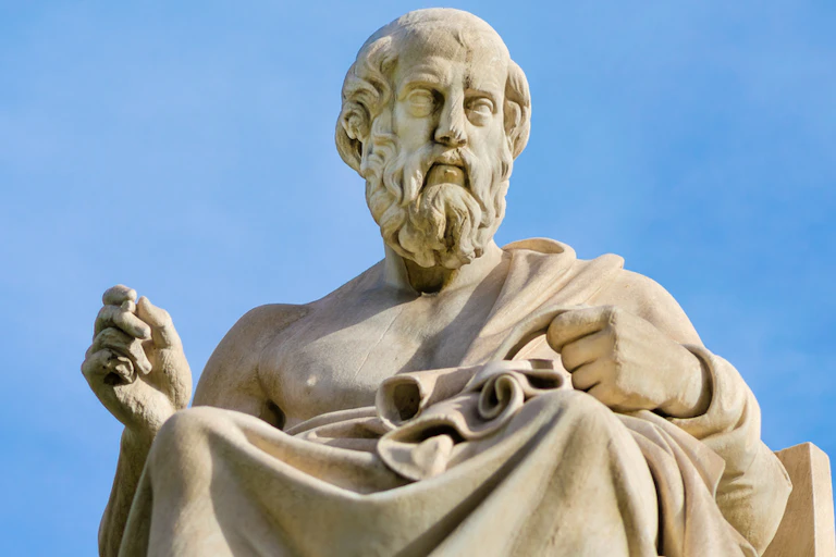 A marble statue.
