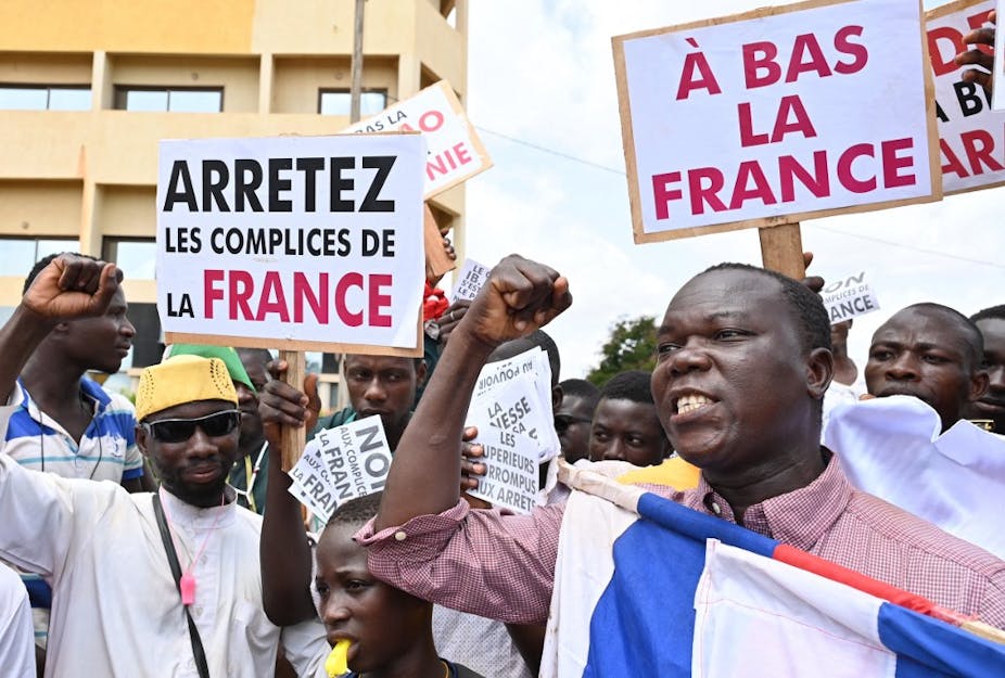 Manifestation anti-française à Ouagadougou