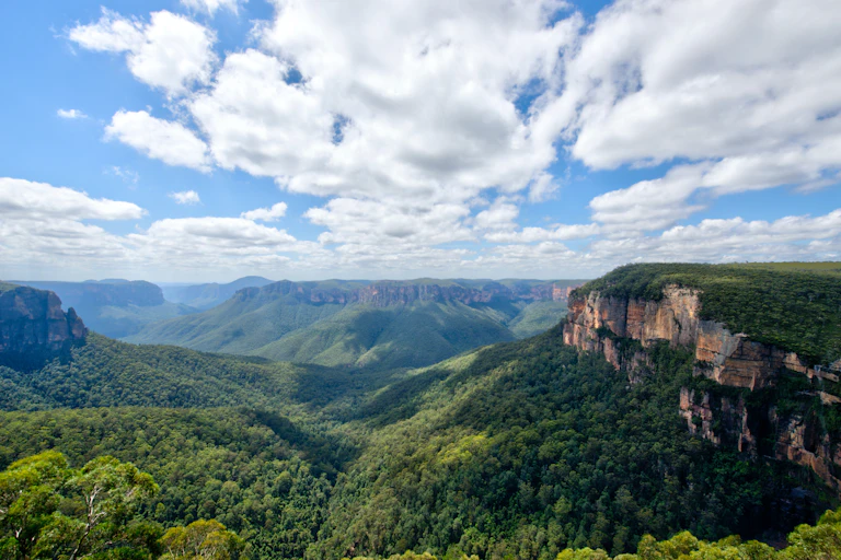 blue mountains sunshine