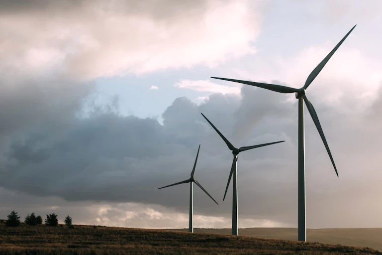 Champ d'éoliennes