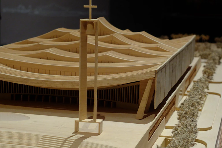 A mock up of Ghana's planned national cathedral