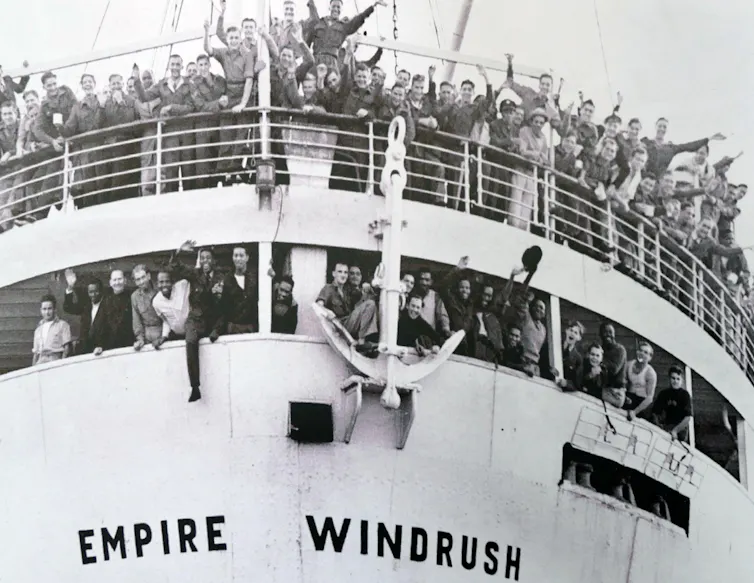 Empire Windrush brought one of the first large groups of post-war West Indian immigrants to the United Kingdom
