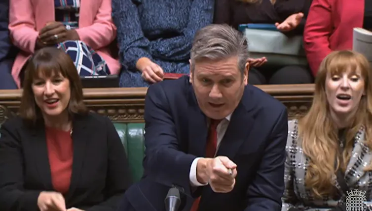 Keir Starmer en la Cámara de los Comunes/