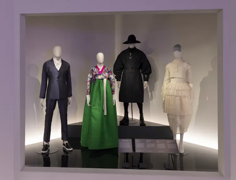 A display of clothes.