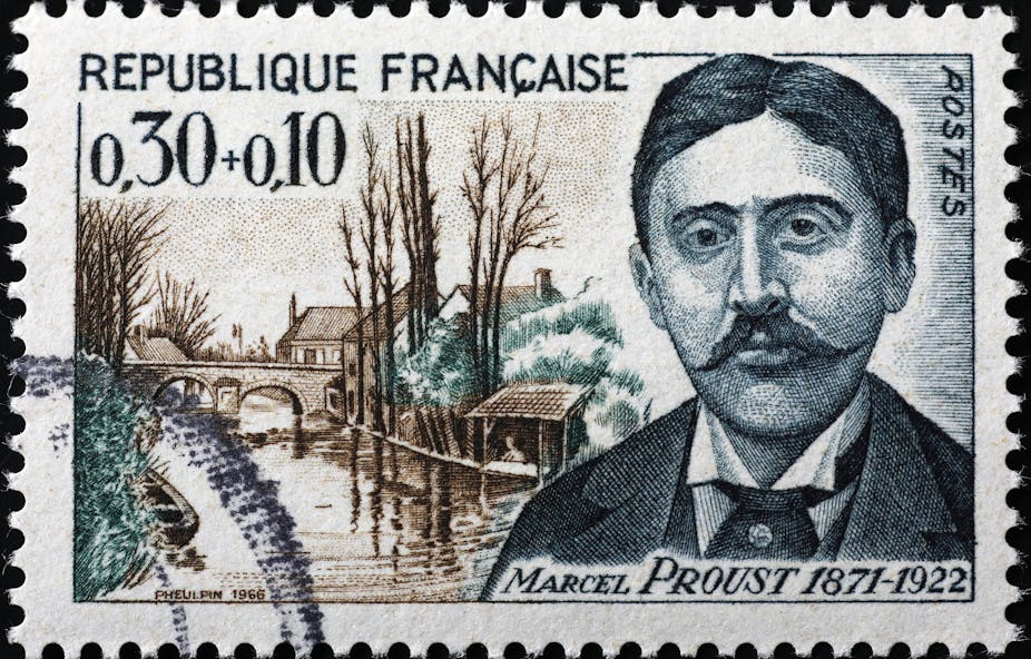 Marcel Proust on a French postage stamp.