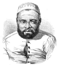 Représentation d’Andriantsoly, ancien sultan de Mayotte, 1 janvier 1855