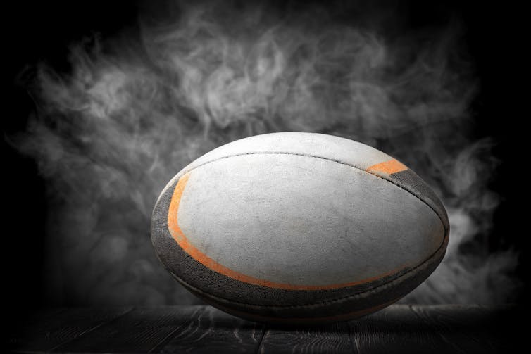 Rugby ball.