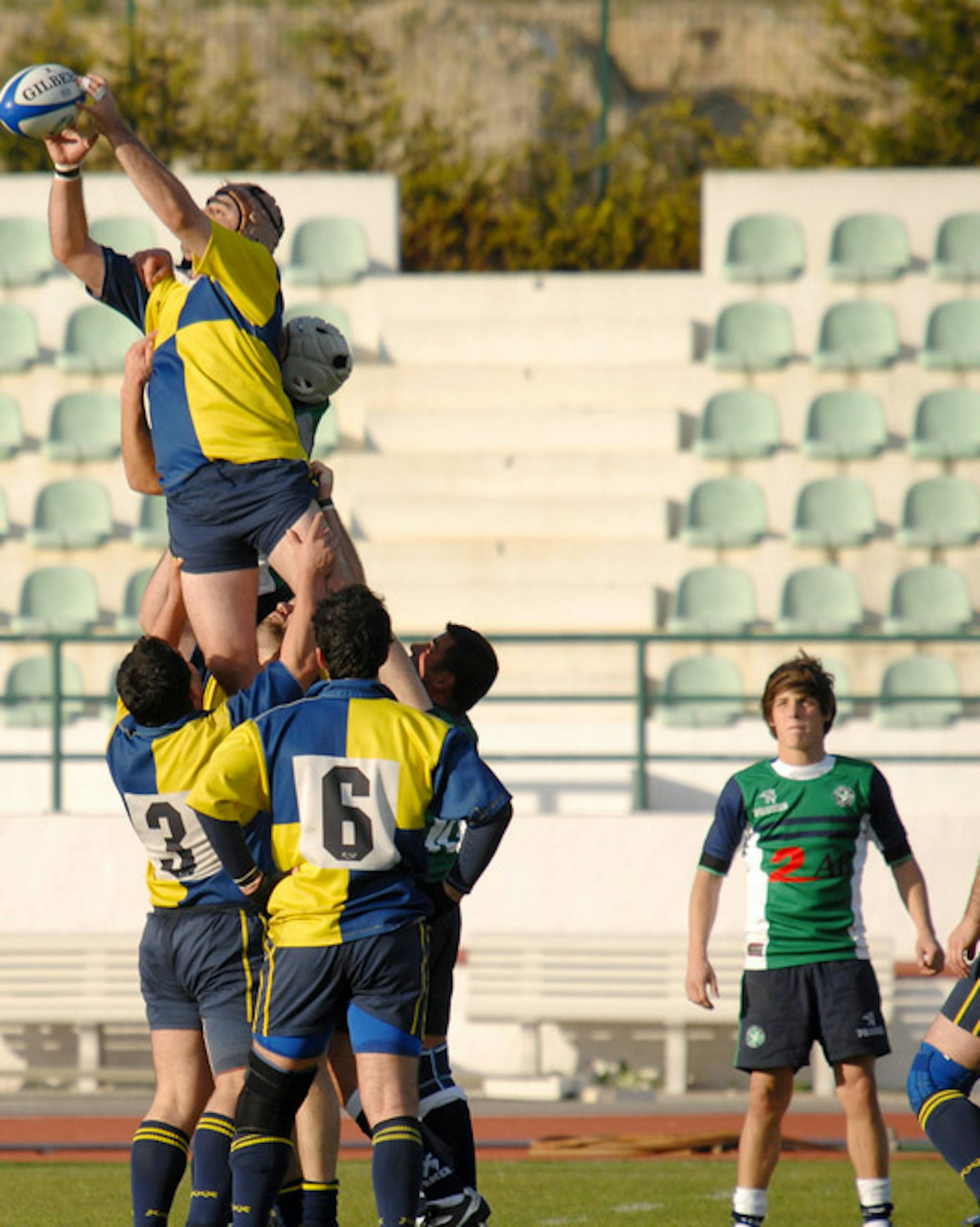 Séquence de porté en rugby