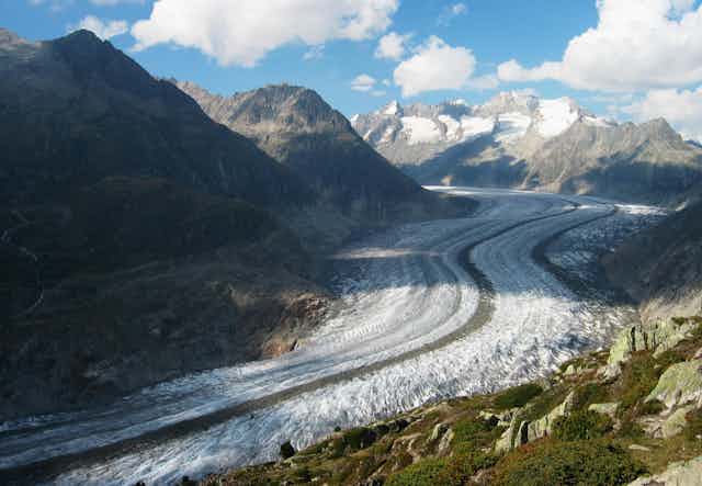 Le grand glacier d'Aletsch en Suisse 