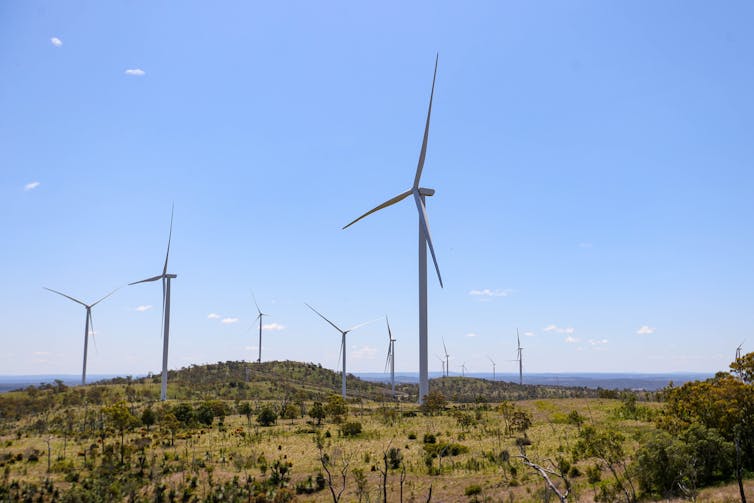 wind turbines