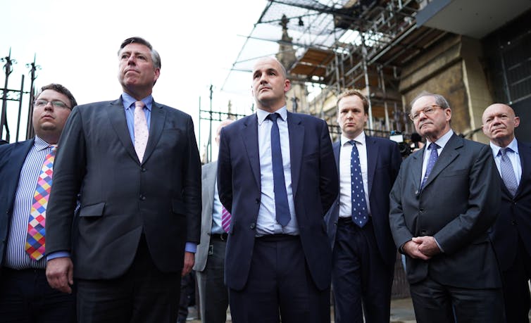 Conservative MPs looking sombre.
