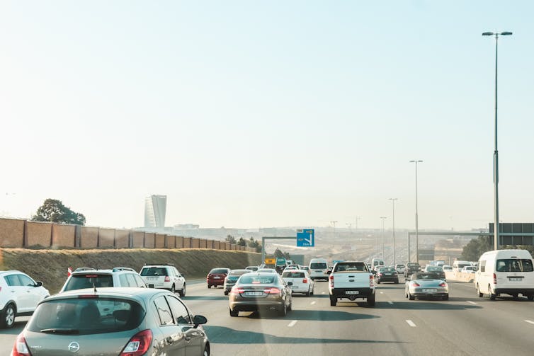 Road with lots of cars