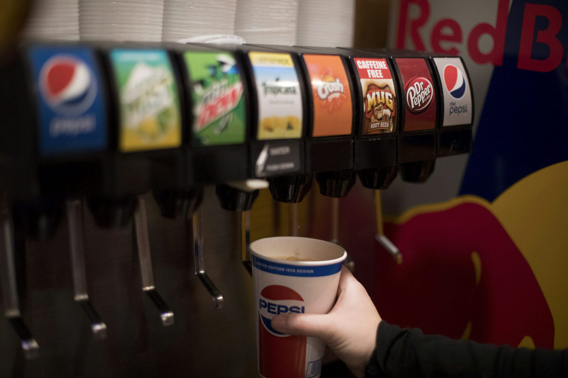 gas station soda machine