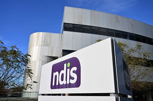 big NDIS sign on building