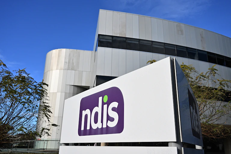 big NDIS sign on building