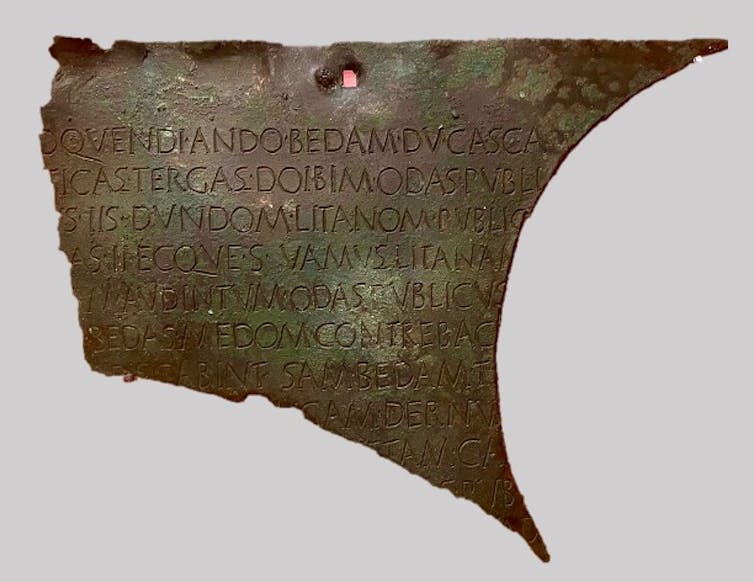 Antes de las redes sociales los romanos se comunicaban con inscripciones en bronce y piedra