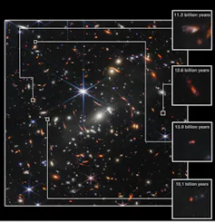 Il primo campo profondo di Webb (spettri di emissione MSA NIRSpec)