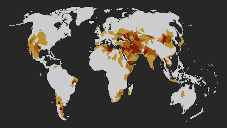 A map of hotspot basins