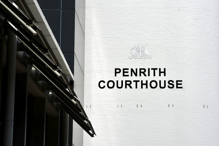 Penrith local court is seen in a photograph.