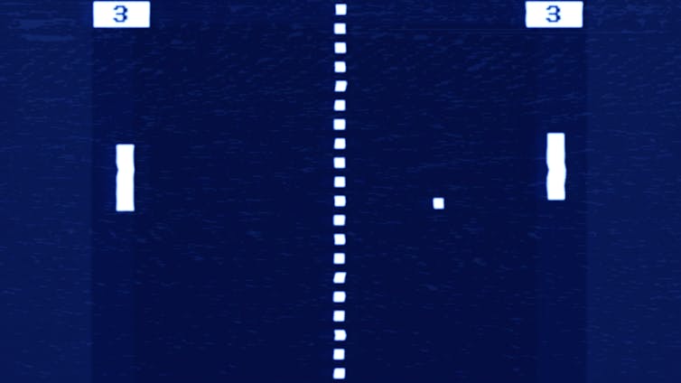 Image of the game Pong.