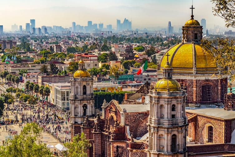 Aerial view of Mexico City