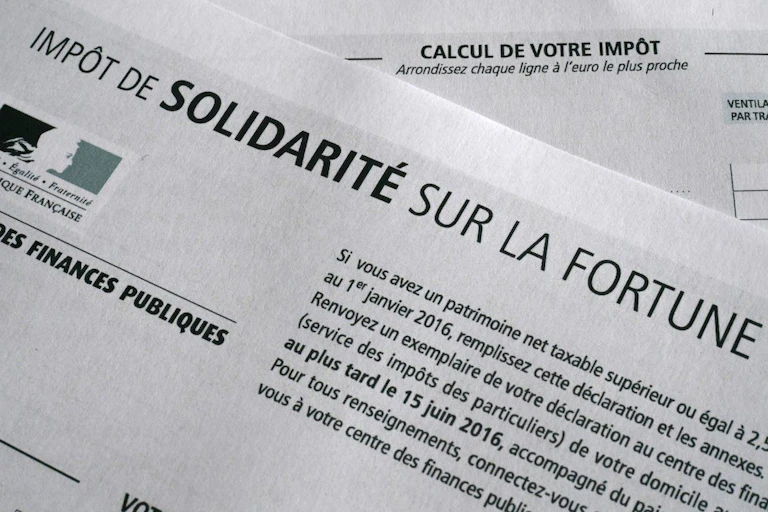 Feuille d'impôt.