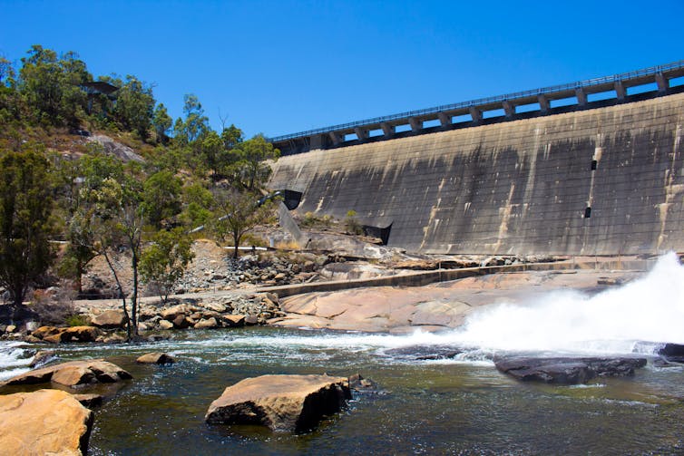 a dam wall