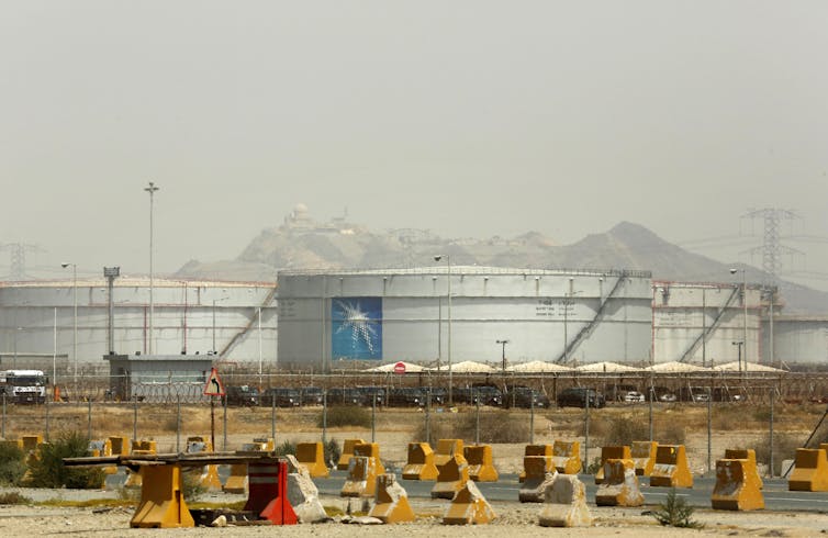 A oil storage plant in Saudi Arabia.