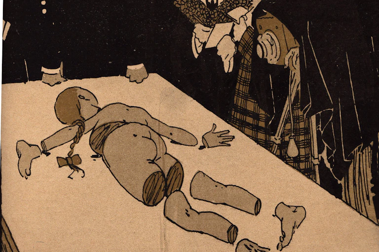 Illustration issue de la revue l'Assiette au beurre, 1907, collection Frédéric Chauvaud.