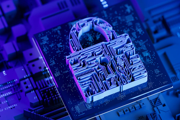 Illustration of an electronic lock