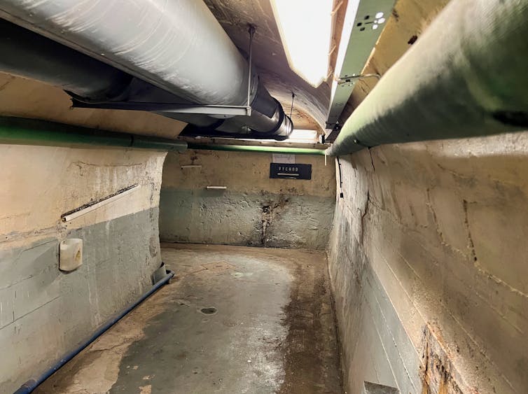 Picture inside a nuclear bunker