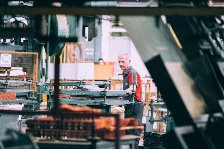 Man in a factory