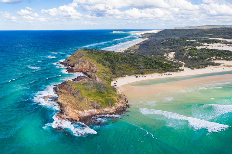 K'gari (Fraser Island) from the air