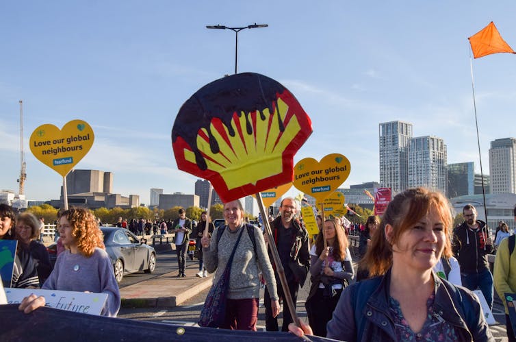 Anti-Shell protest in London