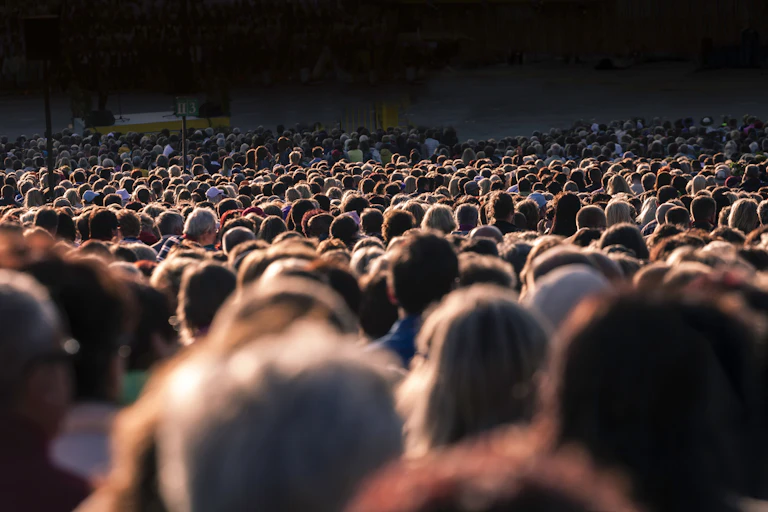 Large crowd of people