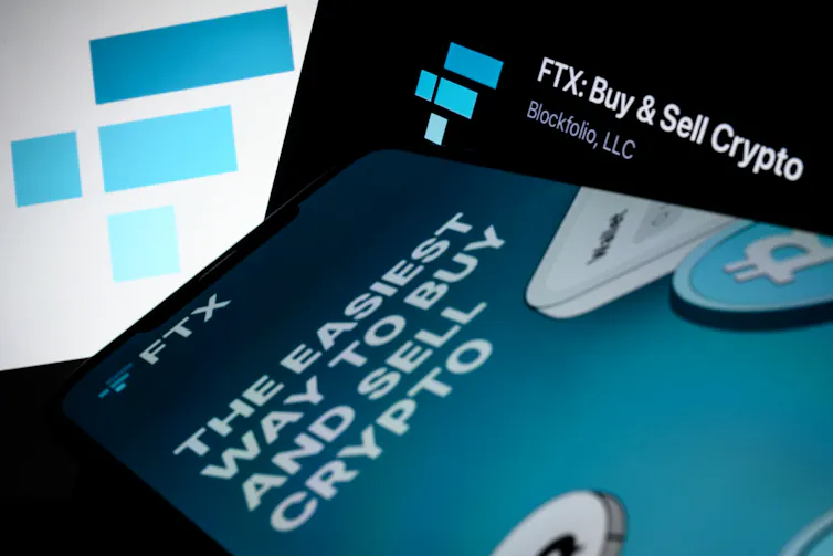 FTX app displayed on a mobile device