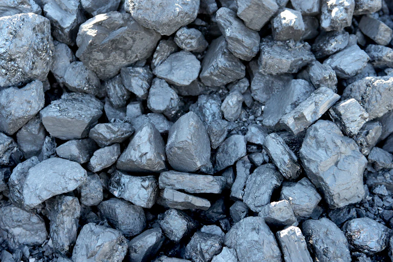 pieces of coal