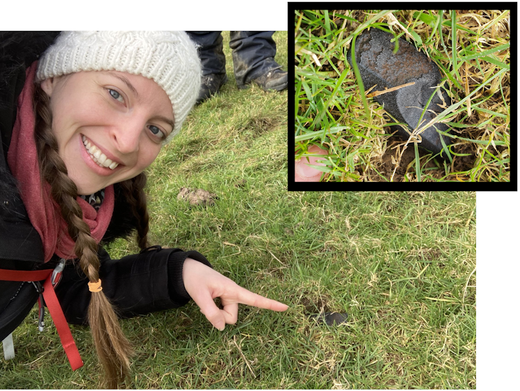 Woman finds meteorite