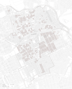 Map of Campsie showing locations of apartment blocks suitable for redevelopment