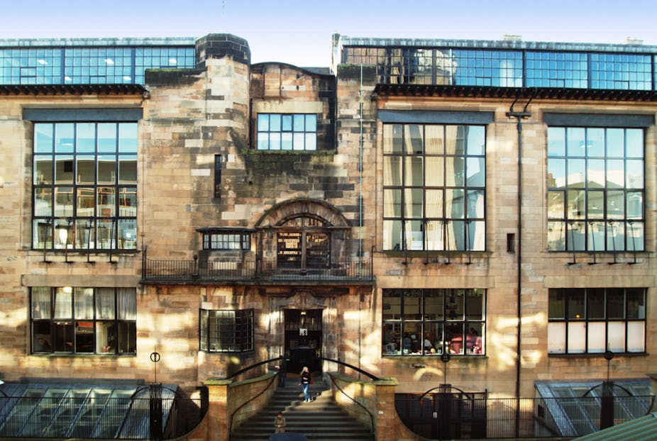 The Alice in Wonderland effect of Glasgow School of Art Mackintosh building