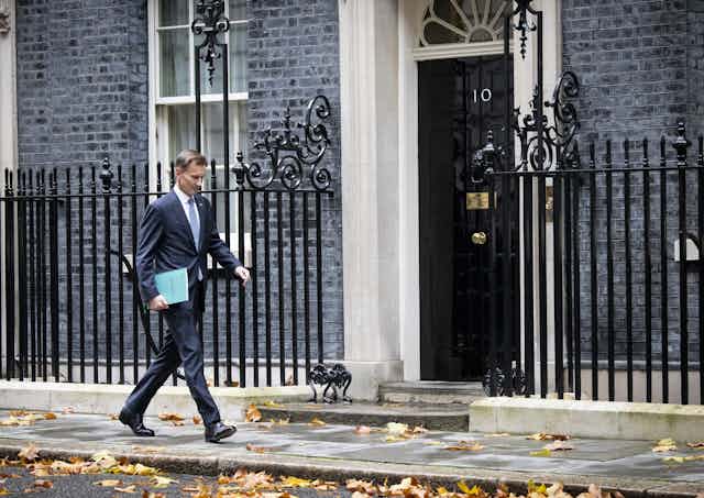 Jeremy Hunt on Downing Street.