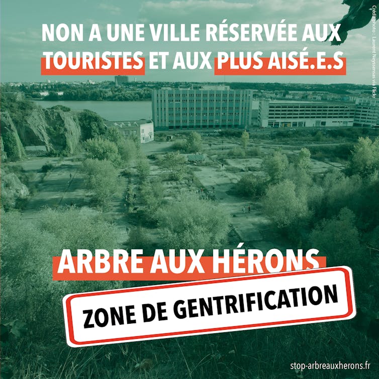Visuel de communication de la plate-forme stop arbre aux hérons, mis à disposition des opposants au projet via leur site Internet