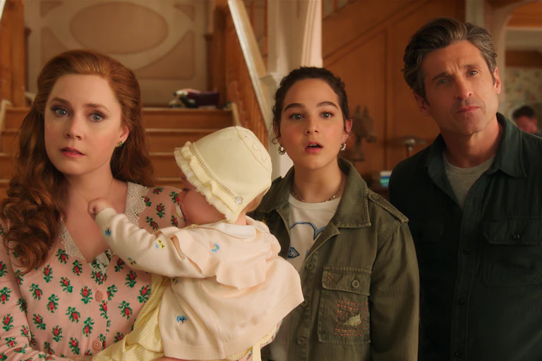 A family look puzzled.