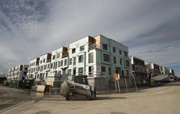 A newly constructed building