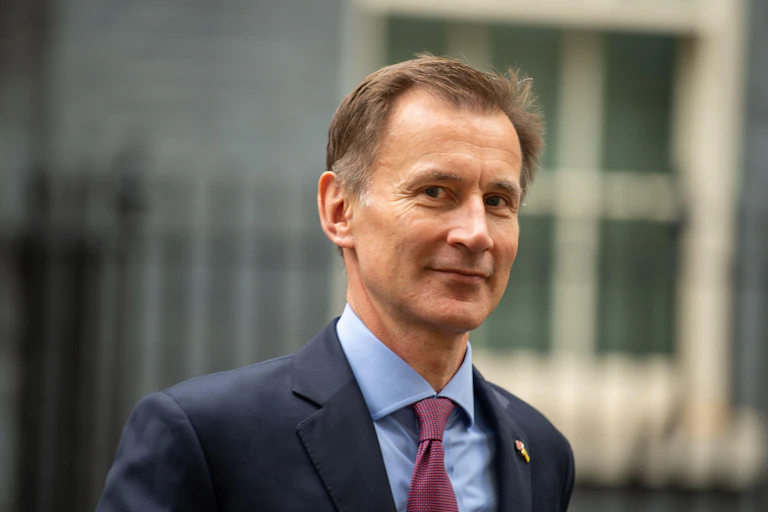 Jeremy Hunt outside Downing Street
